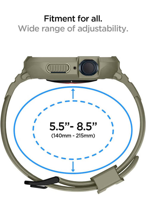 Spigen Apple Watch (45/44mm) Band with Case Rugged Armor PRO