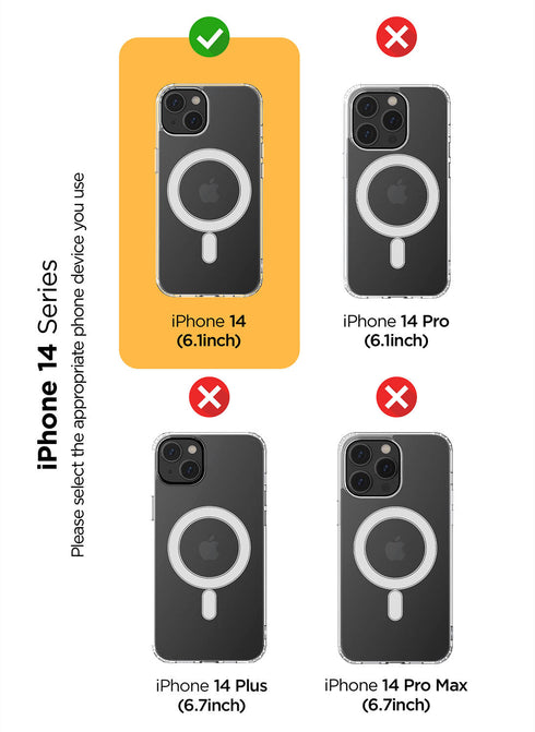 VRS Design iPhone 14 Case Crystal Mixx (MagSafe)