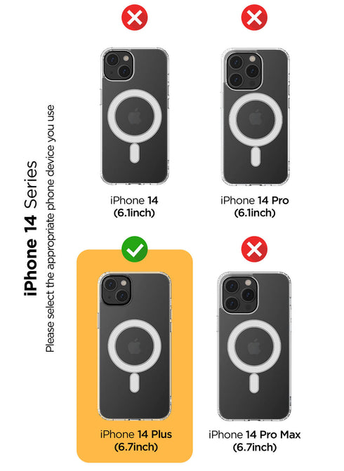 VRS Design iPhone 14 PLUS Case Crystal Mixx (MagSafe)