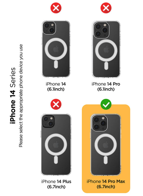 VRS Design iPhone 14 Pro MAX Case Crystal Mixx (MagSafe)