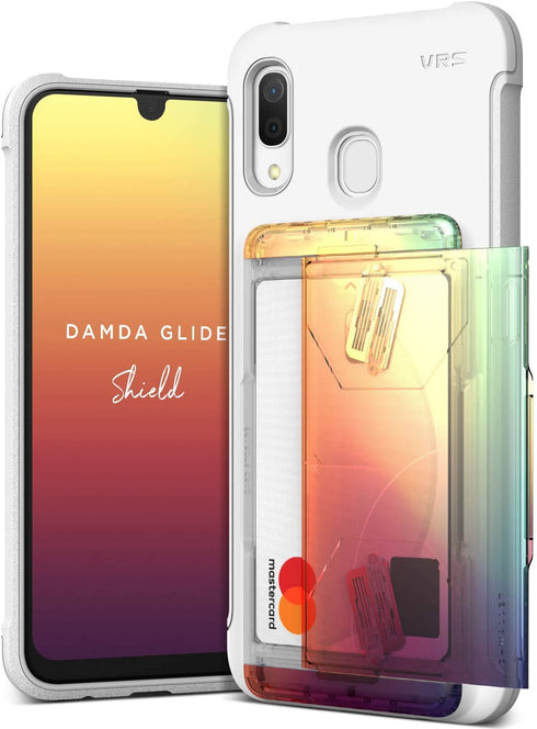 VRS Design Samsung Galaxy A30 case cover Damda Glide - White Orange Purple