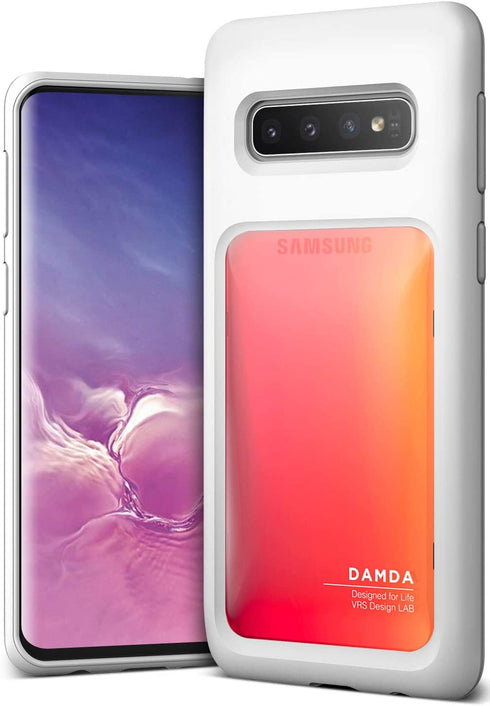 VRS Design Samsung Galaxy S10 case cover Damda High Pro Shield - Yellow Peach