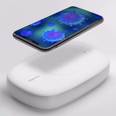 Momax Q.Power UV Box Sanitizer with Qi Fast Wireless Charger (BOX DAMAGED)