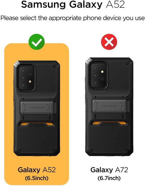 VRS Design Samsung Galaxy A52 / Galaxy A52s Case Quick Stand Pro with Kickstand