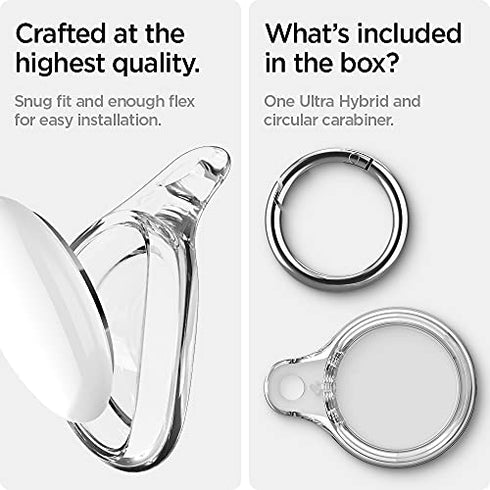 Spigen AirTag case cover AirTags Holder Ultra Hybrid - Crystal Clear