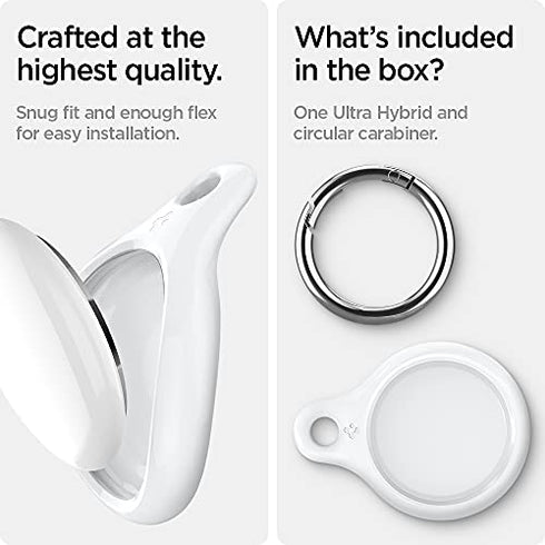 Spigen AirTag case cover AirTags Holder Ultra Hybrid - White