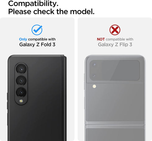 Spigen Samsung Galaxy Z Fold 3 5G Camera Lens Protector GLAStR Optik