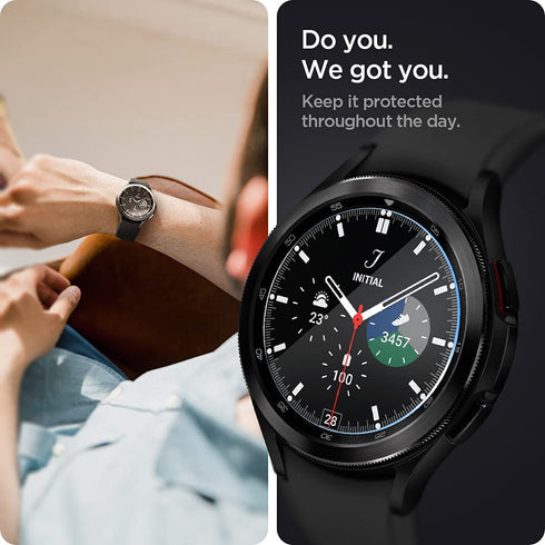 Spigen Samsung Galaxy Watch 4 Classic (46mm) GLAStR EZ Fit Tempered Glass Screen Protector