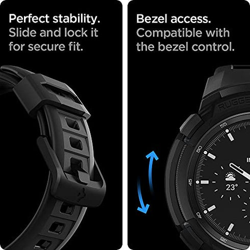 Spigen Samsung Galaxy Watch 4 Classic (42mm) Band with Case Rugged Armor PRO