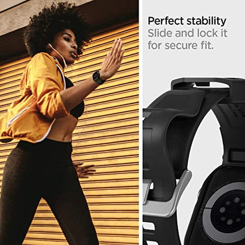 Spigen Apple Watch (45/44mm) Band with Case Rugged Armor PRO