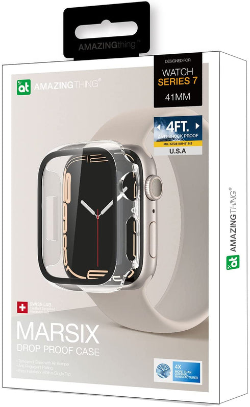 Amazing Thing Apple Watch (41mm) Case Marsix w/ built in Screen Protector