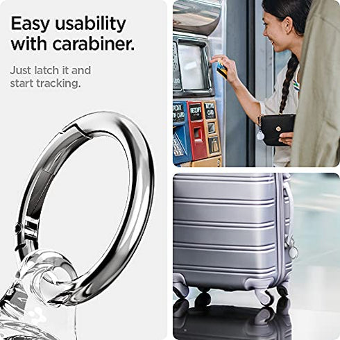 Spigen AirTag case cover AirTags Holder Ultra Hybrid - Crystal Clear