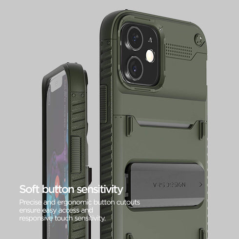 VRS Design iPhone 12 Pro and iPhone 12 Case Quick Stand