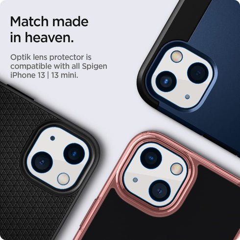 Spigen iPhone 13 and iPhone 13 Mini Camera Lens Screen Protector GLAStR Optik