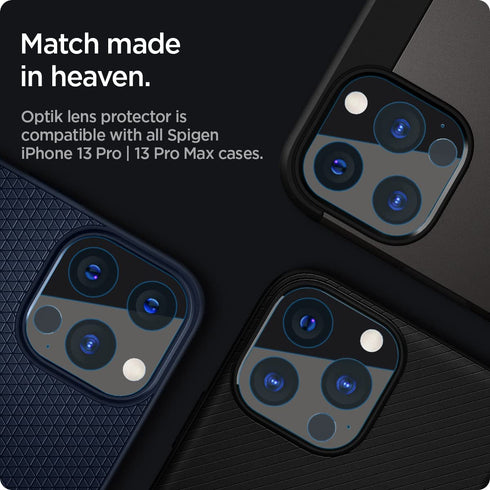 Spigen iPhone 13 Pro and iPhone 13 Pro MAX Camera Lens Protector GLAStR Optik