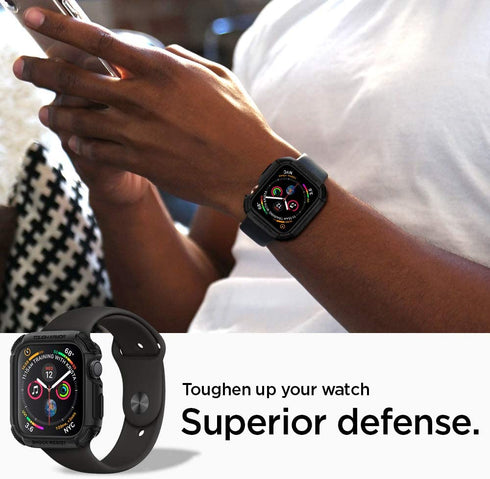 Spigen Apple Watch (44mm) case cover Tough Armor - Black