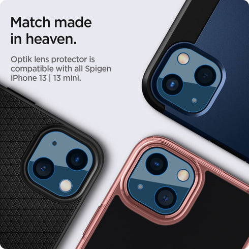 Spigen iPhone 13 and iPhone 13 Mini Camera Lens Screen Protector GLAStR Optik