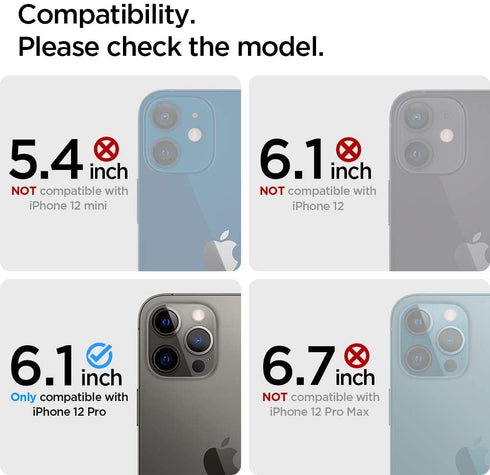 Spigen iPhone 12 PRO Camera Lens Screen Protector GLAStR Optik