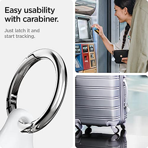 Spigen AirTag case cover AirTags Holder Ultra Hybrid - White