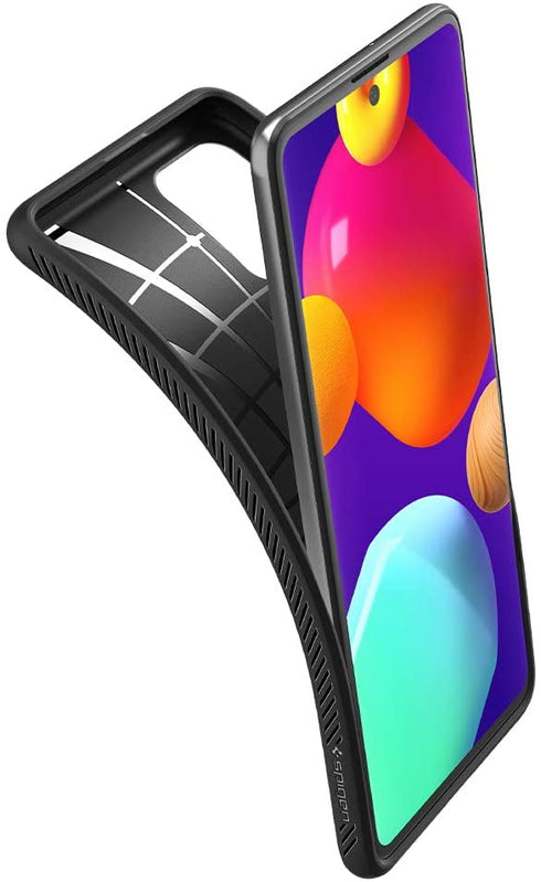 Spigen Galaxy M62 case cover Liquid Air - Matte Black