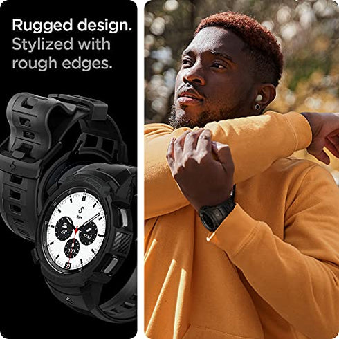 Spigen Samsung Galaxy Watch 4 Classic (42mm) Band with Case Rugged Armor PRO