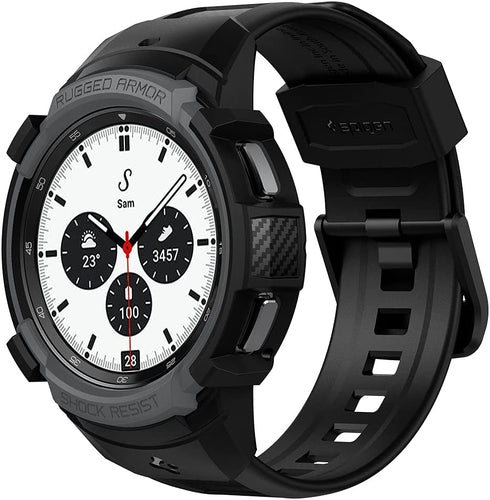 Spigen Samsung Galaxy Watch 4 Classic (42mm) Band with Case Rugged Armor PRO