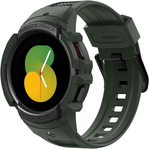 Spigen Samsung Galaxy Watch 4 (44mm) Band with Case Rugged Armor PRO