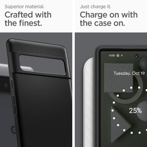 Spigen Google Pixel 6 PRO case cover Thin Fit - Black