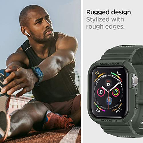Spigen Apple Watch (41/40mm) Band with Case Rugged Armor PRO