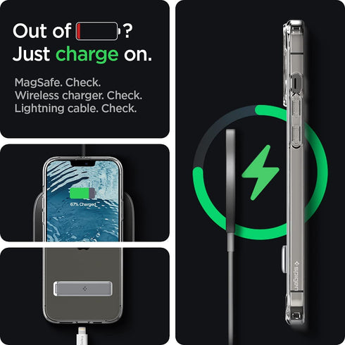 Spigen iPhone 13 Pro case cover Ultra Hybrid S - Crystal Clear