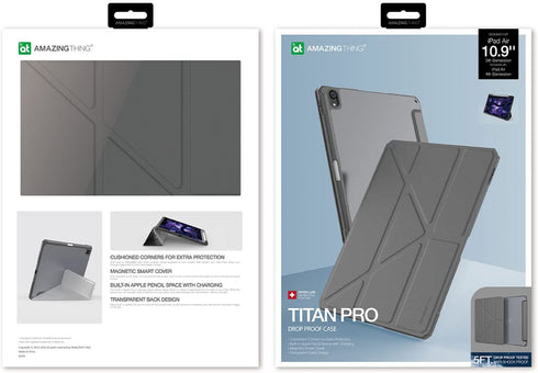 Amazing Thing iPad Air 5 / iPad Air 4 (2022/2020) Case Titan Pro