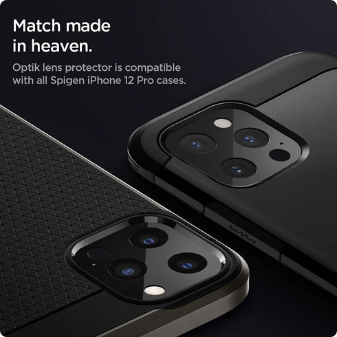 Spigen iPhone 12 PRO Camera Lens Screen Protector GLAStR Optik