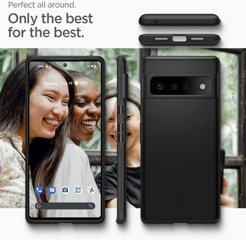 Spigen Google Pixel 6 PRO case cover Thin Fit - Black