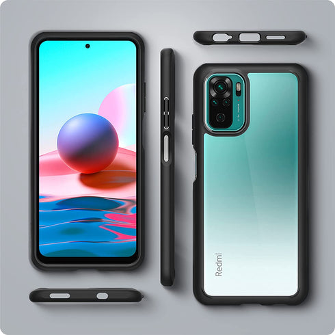 Spigen Xiaomi Redmi Note 10S and Redmi Note 10 case cover Ultra Hybrid - Matte Black