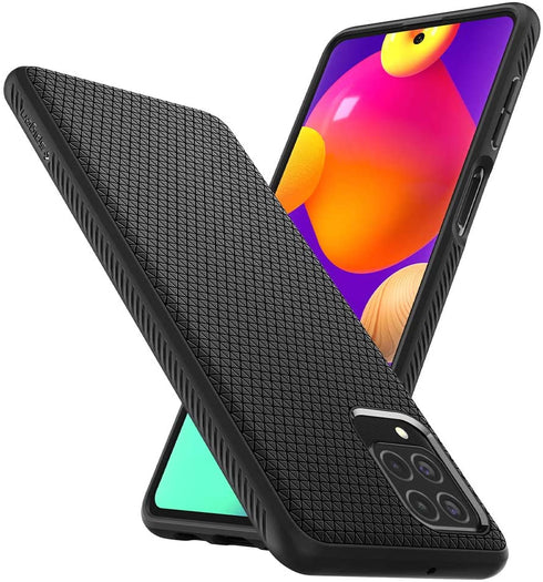 Spigen Galaxy M62 case cover Liquid Air - Matte Black