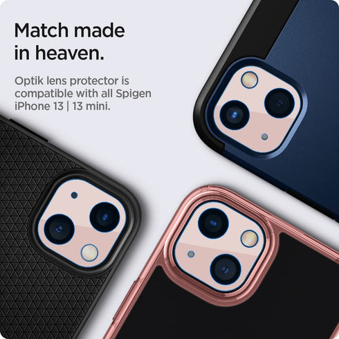 Spigen iPhone 13 and iPhone 13 Mini Camera Lens Screen Protector GLAStR Optik