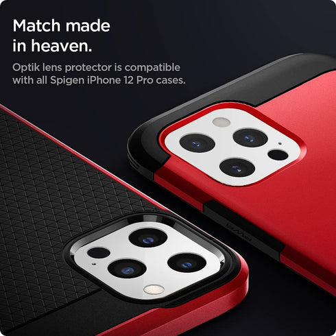 Spigen iPhone 12 PRO Camera Lens Screen Protector GLAStR Optik