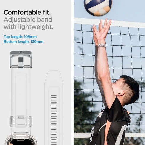 Spigen Apple Watch Band with Case Series (45/44mm) Liquid Crystal PRO