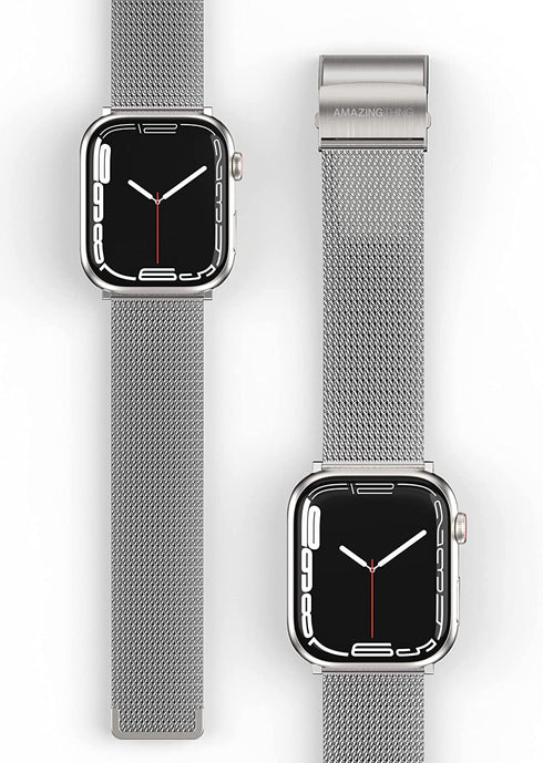 Amazing Thing Apple Watch (45/44/42mm) Band Titan Metal Milanese