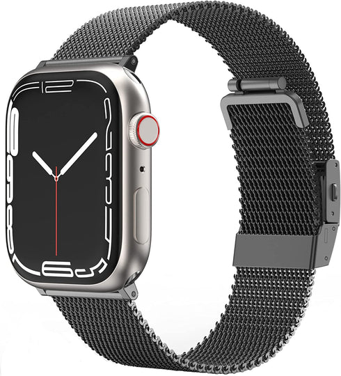 Amazing Thing Apple Watch (45/44/42mm) Band Titan Metal Milanese
