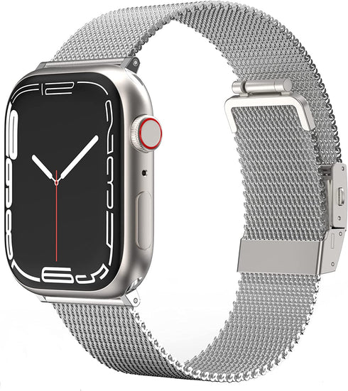Amazing Thing Apple Watch (45/44/42mm) Band Titan Metal Milanese