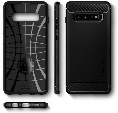 Spigen Samsung Galaxy S10 PLUS case cover Rugged Armor - Matte Black