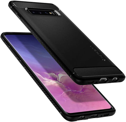 Spigen Samsung Galaxy S10 PLUS case cover Rugged Armor - Matte Black