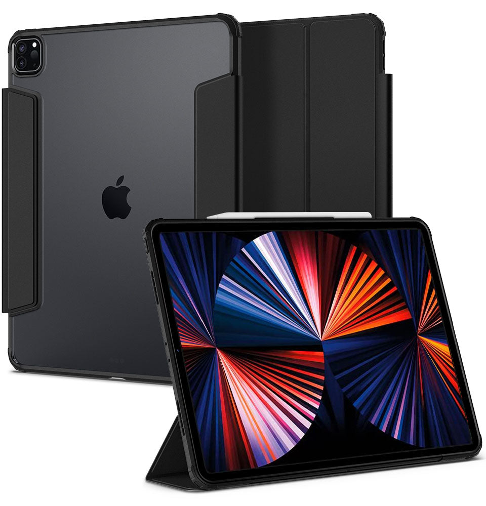 Apple iPad Pro 12.9 (2021) tablet case black SPIGEN LIQUID AIR FOLIO